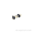 Conector de cabezal de clavija de 2,0 mm de doble fila 6P